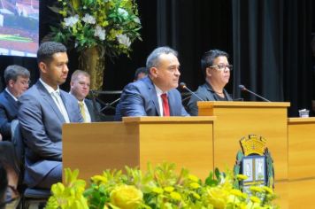 Foto - SOLENIDADE DE POSSE DO PREFEITO, VICE-PREFEITO E VEREADORES E INSTALAÇÃO DA 20ª LEGISLATURA DA CÂMARA MUNICIPAL