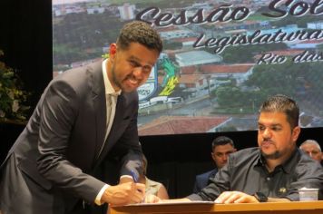 Foto - SOLENIDADE DE POSSE DO PREFEITO, VICE-PREFEITO E VEREADORES E INSTALAÇÃO DA 20ª LEGISLATURA DA CÂMARA MUNICIPAL