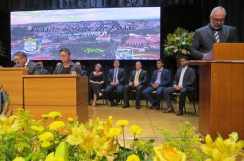 Foto - SOLENIDADE DE POSSE DO PREFEITO, VICE-PREFEITO E VEREADORES E INSTALAÇÃO DA 20ª LEGISLATURA DA CÂMARA MUNICIPAL