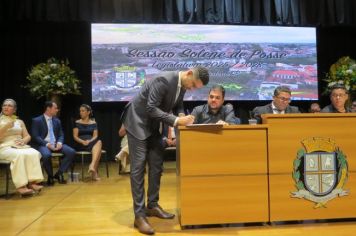 Foto - SOLENIDADE DE POSSE DO PREFEITO, VICE-PREFEITO E VEREADORES E INSTALAÇÃO DA 20ª LEGISLATURA DA CÂMARA MUNICIPAL