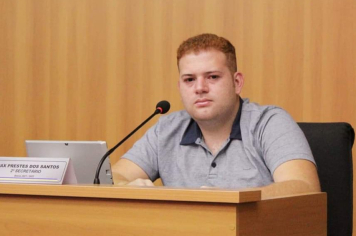 Max participa da 16a Sessão da Câmara  deste ano e sugere melhorias de trânsito