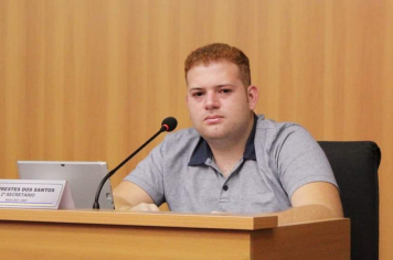 Max Prestes participou da 21ª sessão da Câmara Municipal