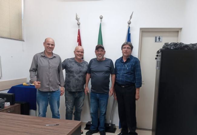 PRESIDENTE DA CÂMARA RECEBEU SECRETÁRIOS MUNICIPAIS